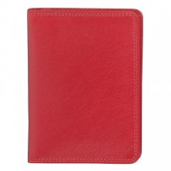 Бумажник водителя "Модена",  10*14 см,  красный, кожа, подарочная упаковка