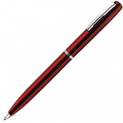CLICKER, ручка шарикова¤, красный/хром, металл