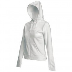Толстовка "Lady-Fit Hooded Sweat Jacket", белый_M, 75% х/б, 25% п/э, 280 г/м2