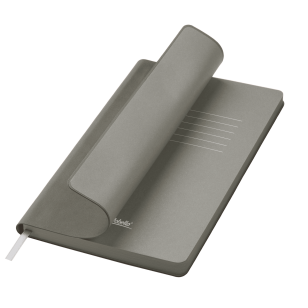 Ежедневник Latte soft touch недатированный, серый