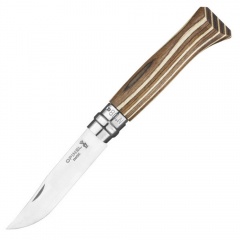 Нож Opinel &#8470 08, береза, коричневый