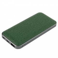 Внешний аккумулятор, Tweed PB, 10000 mah, зеленый, подарочная упаковка с блистером