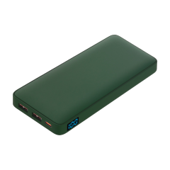 Внешний аккумулятор с подсветкой Ancor PD Plus 10000 mAh, зеленый