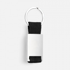 Брелок Inlet с тканевой вставкой, черный