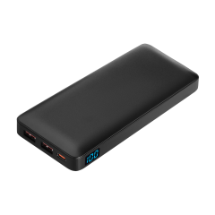 Внешний аккумулятор с цветной подсветкой Ancor PD Max Plus 10000 mAh, черный