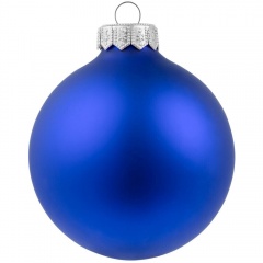 ≈лочный шар Gala Night Matt, 8 см, синий