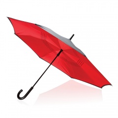 ћеханический двусторонний зонт, d115 см, красный