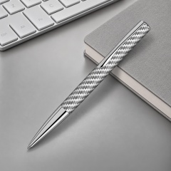 Ручка шариковая металлическая Elegance из карбонового волокна