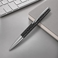 Ручка шариковая металлическая Elegance из карбонового волокна