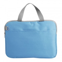 Конференц-сумка "Тодес-2" отделением для ноутбука, голубой, 40*30*2,5 см; полиэстер 600D; шелкогр