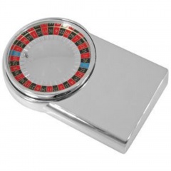 Игра "Рулетка"; 10,3х6,4х1,9 см; посеребренный металл