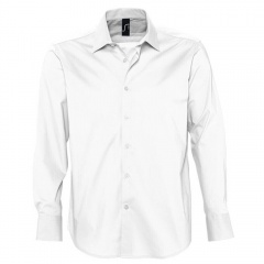 Рубашка"Brighton", белый_L, 97% хлопок, 3% эластан, 140г/м2