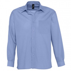 Рубашка"Baltimore", васильковый_M, 65% полиэстер, 35% хлопок, 105г/м2