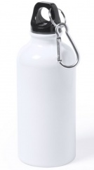Бутылка под сублимацию GREIMS с карабином, белый, 400 мл, алюминий