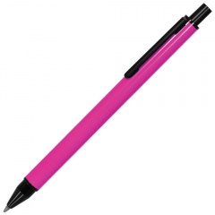 IMPRESS, ручка шариковая, розовый/черный, металл  