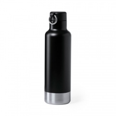 Бутылка для воды PERNAL, чёрный, 750 мл,  нержавеющая сталь