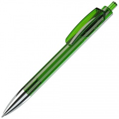TRIS CHROME LX, ручка шариковая, прозрачный зеленый/хром, пластик