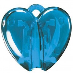 HEART CLACK, держатель для ручки, прозрачный голубой, пластик
