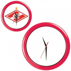 Часы настенные "ПРОМО" разборные ; красный, D28,5 см; пластик/стекло 
