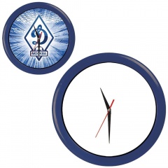 Часы настенные "ПРОМО" разборные ; синий, D28,5 см; пластик