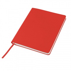 Бизнес-блокнот "Cubi", 150*180 мм, красный, кремовый форзац, мягкая обложка, в линейку