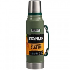 “ермос Stanley Classic Vacuum, зеленый с серебристым
