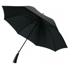 Зонт-трость с фактурной тканью Ricardo,черный