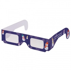 Ќовогодние 3D очки Ђ—неговикиї, синие