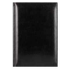Ежедневник недатированный Madrid, 145x205, натур.кожа, черный, подарочная коробка